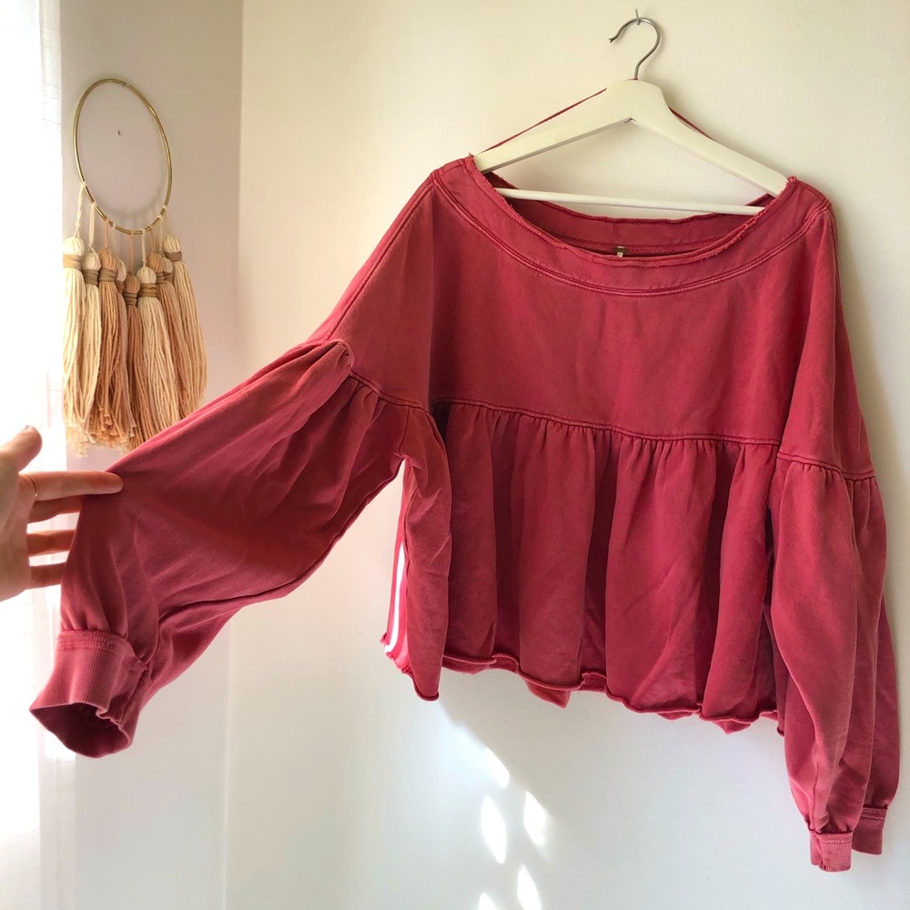 Free People Cropped Sweater